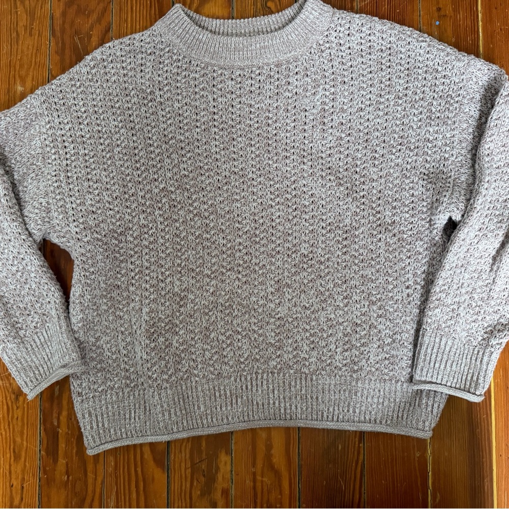 Universal Thread Heathered Pink Women's Crew Neck Sweater